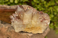 Natural Red Hematoid Phantom Quartz Clusters  x 4 From Zambia - TopRock