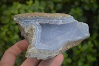 Natural Blue Lace Agate Geode Specimens  x 3 From Nsanje, Malawi - Toprock Gemstones and Minerals 