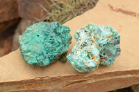 Natural Rough Blue Shattuckite Specimens  x 12 From Kaokoveld, Namibia - TopRock