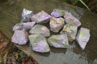 Natural Rough Stichtite Cobbed Specimens  x 12 From Barberton, South Africa - Toprock Gemstones and Minerals 