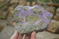 Natural Rough Stichtite & Serpentine Specimens x 4 From Barberton, South Africa