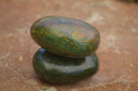 Polished Large Green Verdite Palm Stones  x 6 From Zimbabwe - TopRock