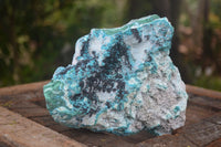 Natural Blue Chrysocolla On Silky Malachite Matrix Specimen  x 1 From Kulukuluku, Congo - Toprock Gemstones and Minerals 