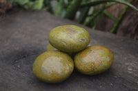 Polished Green Opal Palm Stones  x 12 From Madagascar - Toprock Gemstones and Minerals 