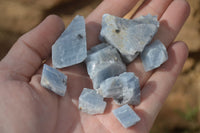 Natural New Sky Blue Calcite Specimens  x 70 From Spitzkop, Namibia