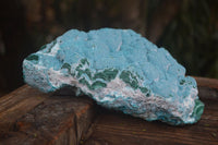 Natural Blue Chrysocolla On Silky Malachite Matrix Specimen  x 1 From Kulukuluku, Congo - Toprock Gemstones and Minerals 