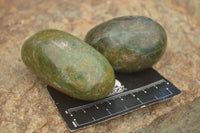 Polished Large Green Verdite Palm Stones  x 6 From Zimbabwe - TopRock