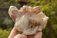 Natural Red Hematoid Phantom Quartz Clusters  x 4 From Zambia - TopRock