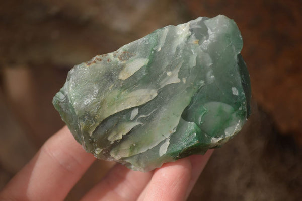 Natural Rough Jade Cobbed Specimens x 24 From Swaziland