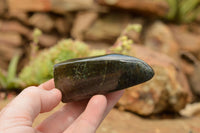 Polished Rare Fluorescent Green Verdite Ruby Corundum Free Forms  x 5 From Zimbabwe - TopRock