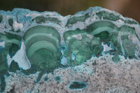 Natural Blue Chrysocolla On Silky Malachite Matrix Specimen  x 1 From Kulukuluku, Congo - Toprock Gemstones and Minerals 