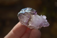 Natural Window Amethyst Crystals  x 12 From Chiredzi, Zimbabwe