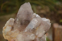 Natural Red Hematoid Quartz Clusters x 2 From Karoi, Zimbabwe