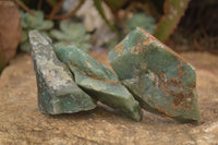 Natural Rough Jade Cobbed Specimens x 24 From Swaziland