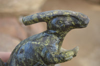 Polished  Leopard Stone Dinosaur Carvings x 2 From Zimbabwe