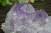 Natural Jacaranda Amethyst Clusters  x 3 From Mumbwa, Zambia - Toprock Gemstones and Minerals 