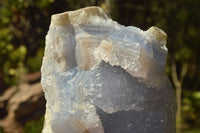 Natural Blue Lace Agate Geode Specimens x 3 From Nsanje, Malawi - TopRock