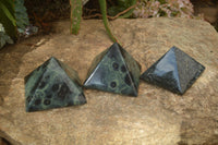 Polished Stromatolite Pyramids  x 3 From Katsepy, Madagascar