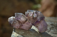 Natural Window Amethyst Crystals  x 12 From Chiredzi, Zimbabwe