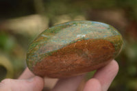 Polished Large Green Verdite Palm Stones  x 6 From Zimbabwe - TopRock