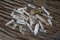 Polished Clear & Smokey Quartz Jewellery Points x 31 From Madagascar