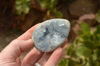 Polished Beautiful Blue Celestite Geode Eggs (1 x Mini, 2 x Medium) x 3 From Sakoany, Madagascar - TopRock