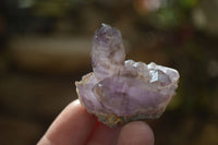 Natural Window Amethyst Crystals  x 12 From Chiredzi, Zimbabwe