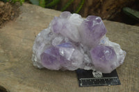 Natural Jacaranda Amethyst Clusters x 2 From Mumbwa, Zambia - TopRock