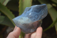 Polished Banded Agate Flames  x 6 From West Coast, Madagascar