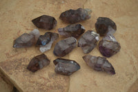 Natural Window Amethyst Crystal Specimens  x 12 From Chiredzi, Zimbabwe