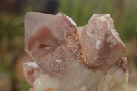 Natural Red Hematoid Quartz Clusters x 2 From Karoi, Zimbabwe