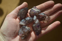 Natural Window Amethyst Crystal Specimens  x 12 From Chiredzi, Zimbabwe