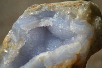 Natural Blue Lace Agate Geode Specimens  x 3 From Nsanje, Malawi - Toprock Gemstones and Minerals 