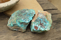 Natural Rough Blue Shattuckite Specimens  x 4 From Kaokoveld, Namibia - TopRock