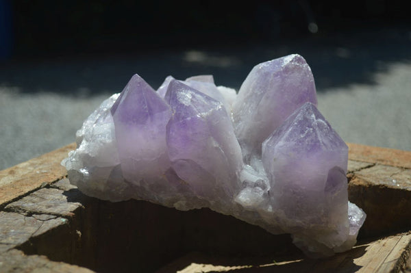 Natural Jacaranda Amethyst Clusters x 2 From Mumbwa, Zambia - TopRock