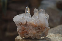 Natural Hematoid Quartz Clusters x 6 From Madagascar