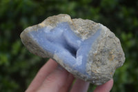 Natural Blue Lace Agate Geode Specimens  x 3 From Malawi - Toprock Gemstones and Minerals 