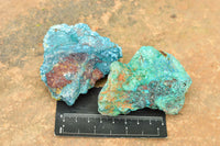 Natural Rough Blue Shattuckite Specimens  x 12 From Kaokoveld, Namibia - TopRock