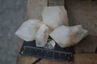 Natural Single Pineapple Candle Quartz Crystals  x 12 From Antsirabe, Madagascar - Toprock Gemstones and Minerals 