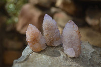 Natural Spirit Ametrine Quartz Crystals x 20 From Boekenhouthoek, South Africa