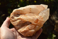 Natural Tangerine Quartz Clusters With Large Crystals  x 3 From Madagascar - TopRock