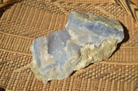 Natural Blue Lace Agate Geode Specimens x 3 From Nsanje, Malawi - TopRock