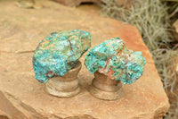 Natural Rough Blue Shattuckite Specimens  x 12 From Kaokoveld, Namibia - TopRock