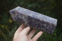 Polished Purple Lepidolite Point  x 1 From Madagascar - Toprock Gemstones and Minerals 