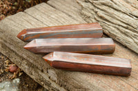 Polished Banded Tiger Ironstone / Muggle Stone Points  x 3 From Southern Africa - TopRock