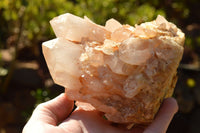 Natural Tangerine Quartz Clusters With Large Crystals  x 3 From Madagascar - TopRock