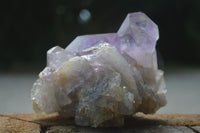 Natural Jacaranda Amethyst Clusters  x 3 From Mumbwa, Zambia - Toprock Gemstones and Minerals 