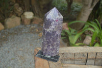 Polished Purple Lepidolite Point  x 1 From Madagascar - Toprock Gemstones and Minerals 