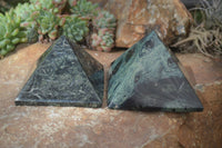 Polished Stromatolite Pyramids  x 3 From Katsepy, Madagascar