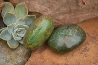 Polished Large Green Verdite Palm Stones  x 6 From Zimbabwe - TopRock